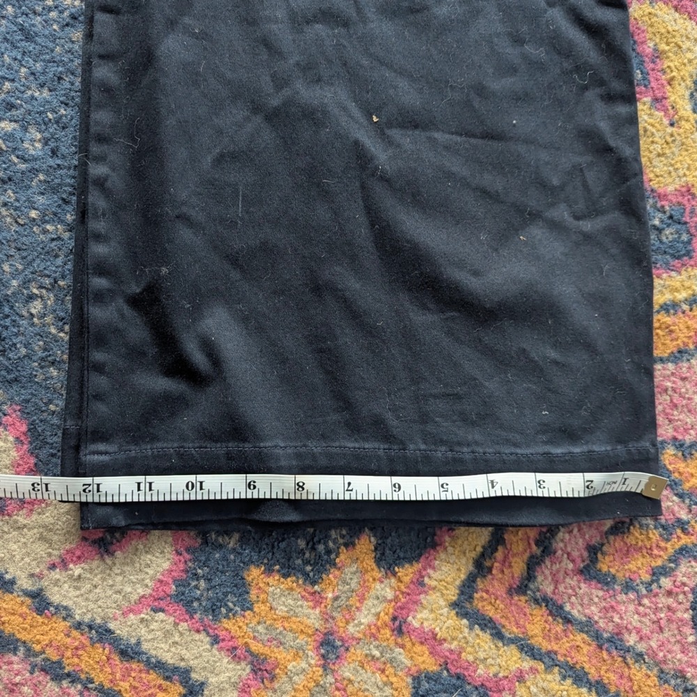 NWT The Limited Drew Fit Navy Blue Belted Wide Leg Trousers Pants Office SIZE 10 - Picture 11 of 11